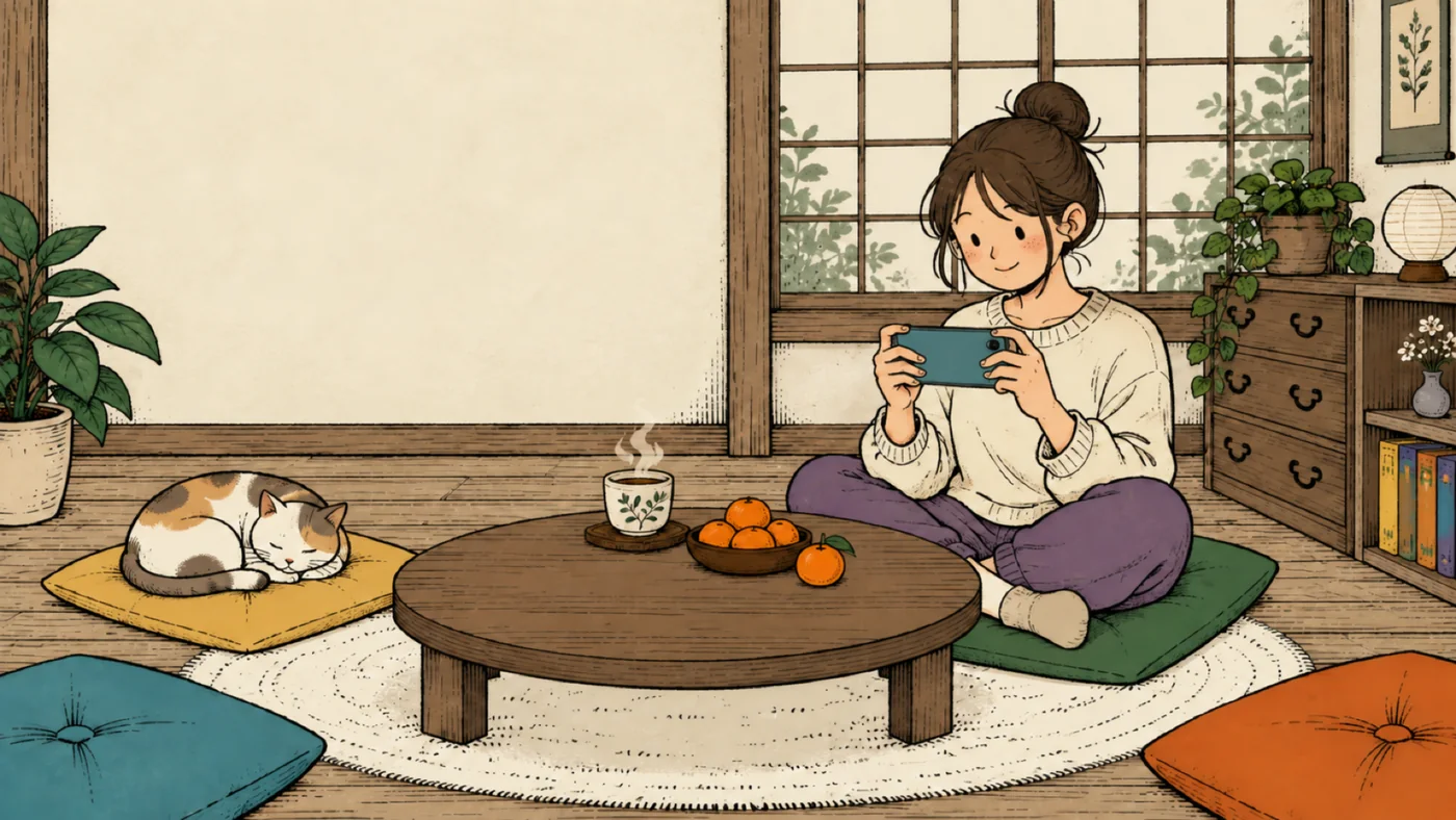部屋でひとりCPUとボードゲームをする人